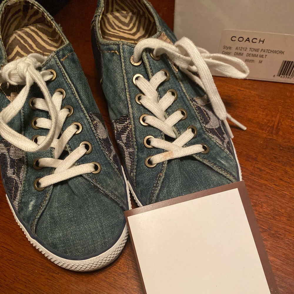 Coach Tonie denim sneaker